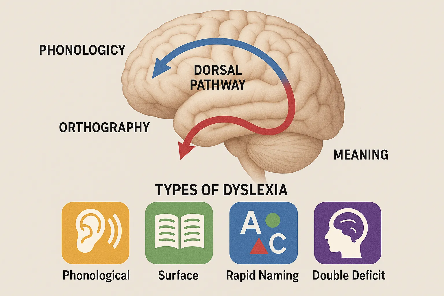 four types of dyslexia