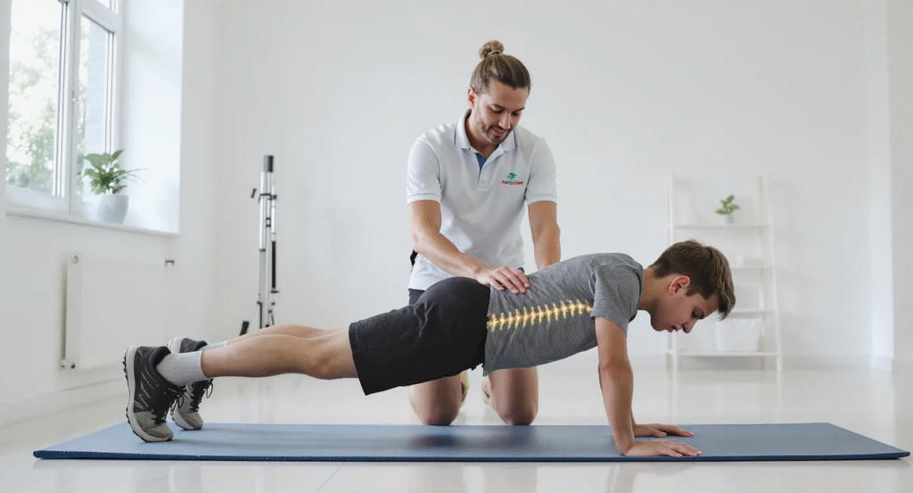 scoliosis treatment -physiotherapy at bridges speech center