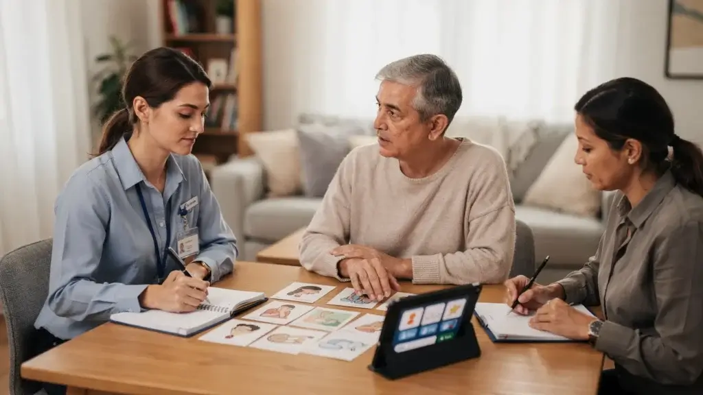 speech and language therapy at home vs clinic